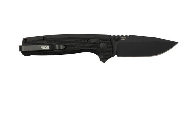 SOG Terminus XR, TM1027-BX, BLACK TiNi, Black G10 pocket knife 