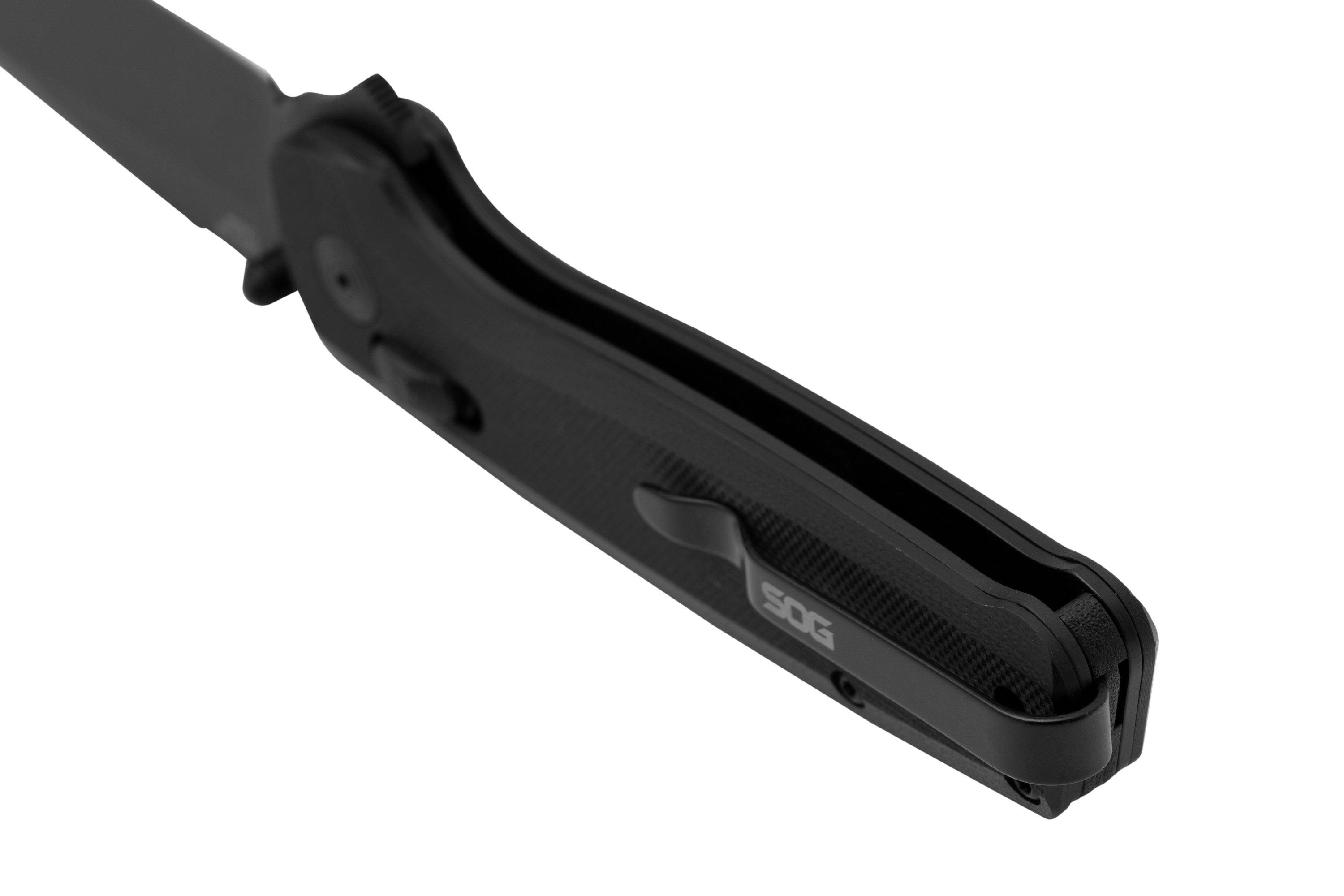 SOG Terminus XR, TM1027BX, BLACK TiNi, Black G10 pocket knife Advantageously shopping at