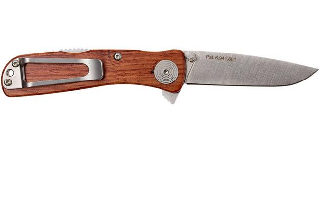 Twitch II - Drop Point, Wood Handle