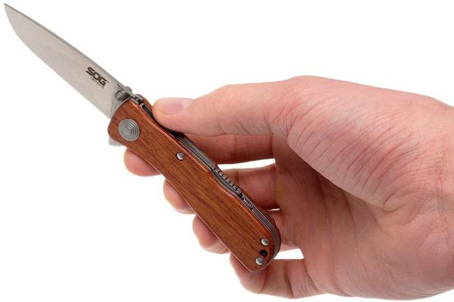 Twitch II - Drop Point, Wood Handle