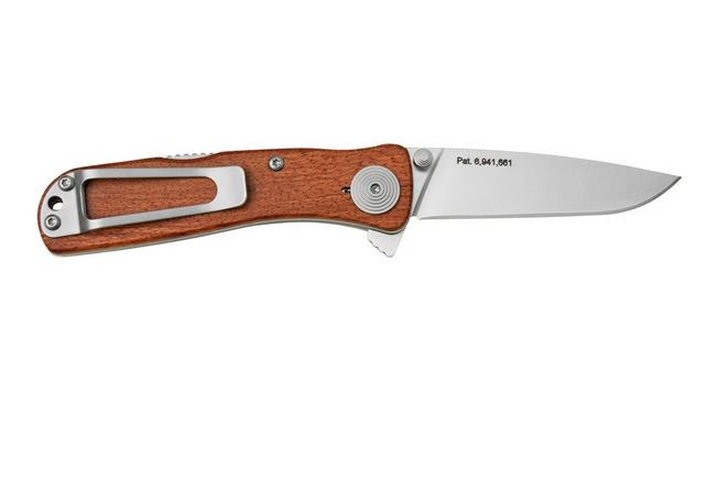 Twitch II - Drop Point, Wood Handle