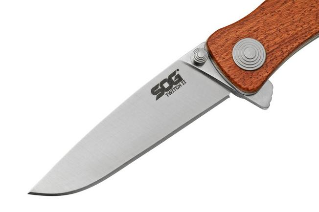 Twitch II - Drop Point, Wood Handle