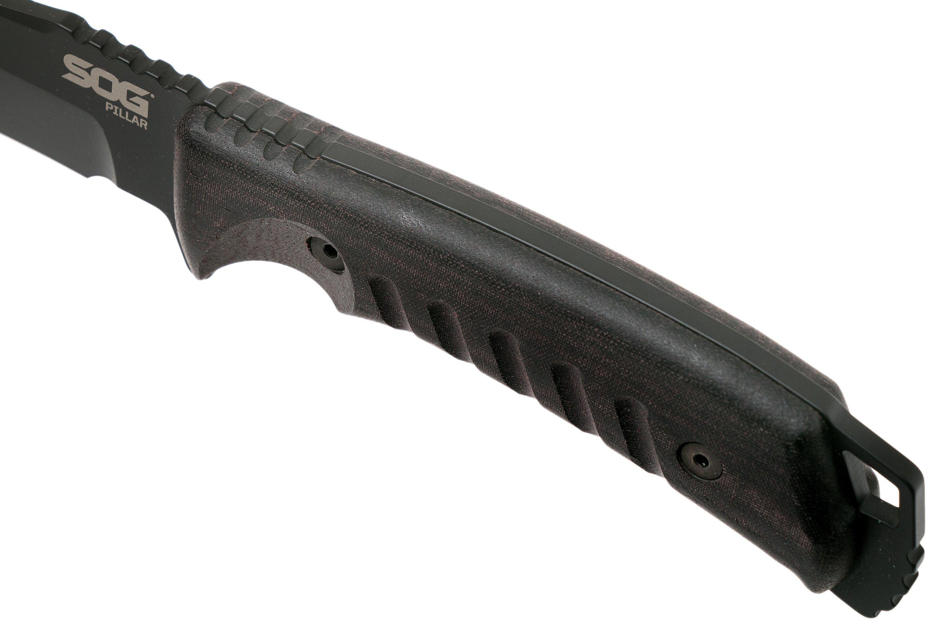 SOG Pillar Blackout UF1003 fixed knife, USA Made Advantageously