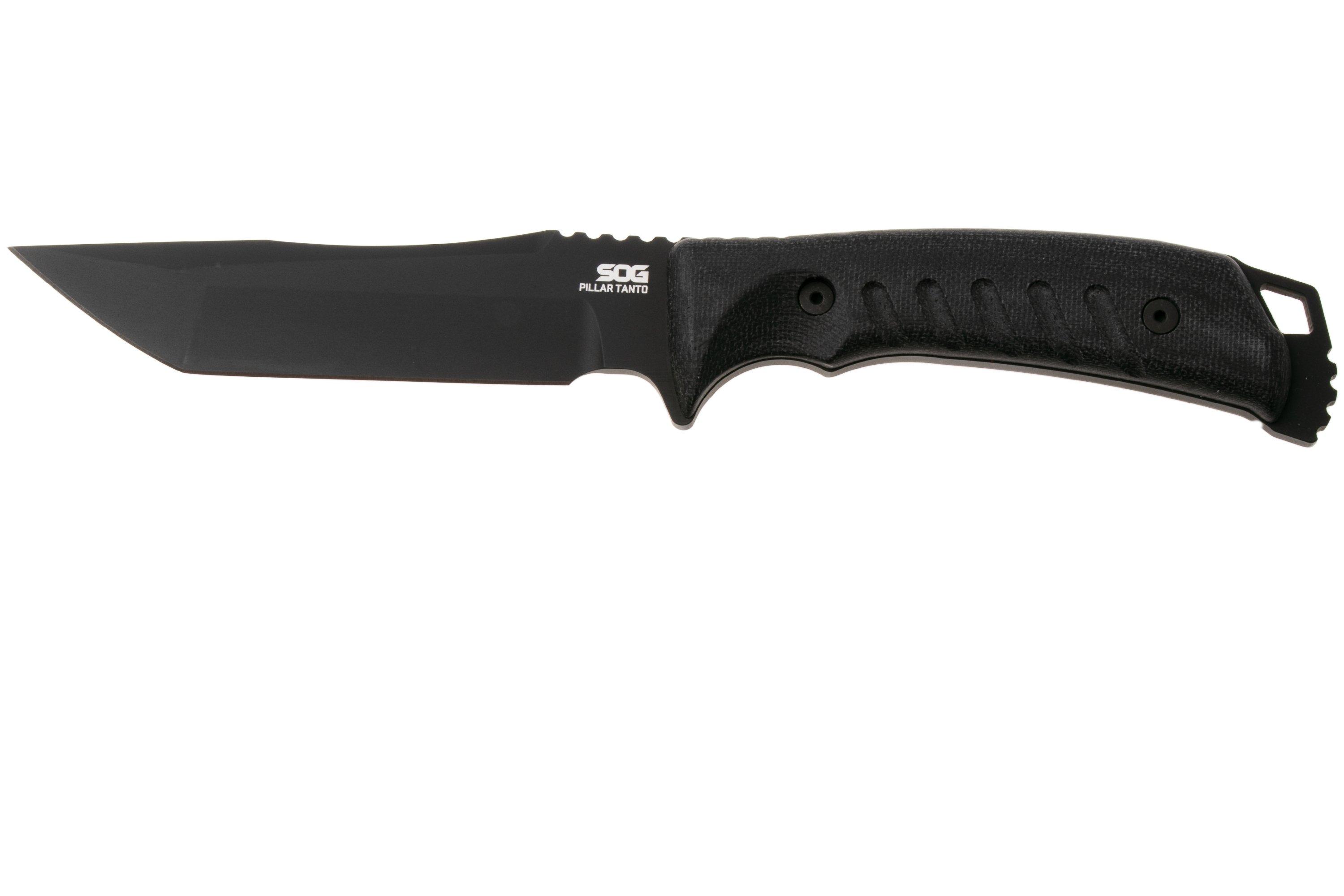 SOG Pillar Tanto UF2001-BX, Black CPM S35VN, Black Micarta ...