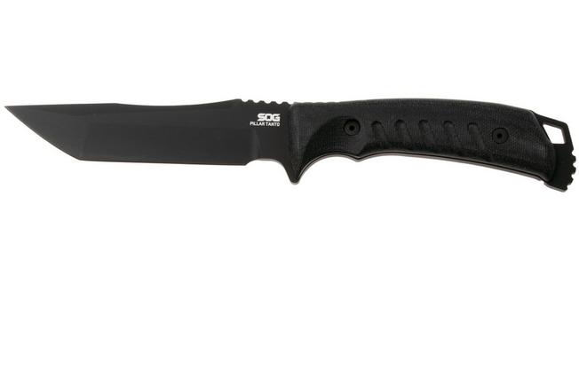 Afbeelding voor SOG Pillar Tanto UF2001-BX, Black CPM S35VN, Black Micarta, vaststaand mes