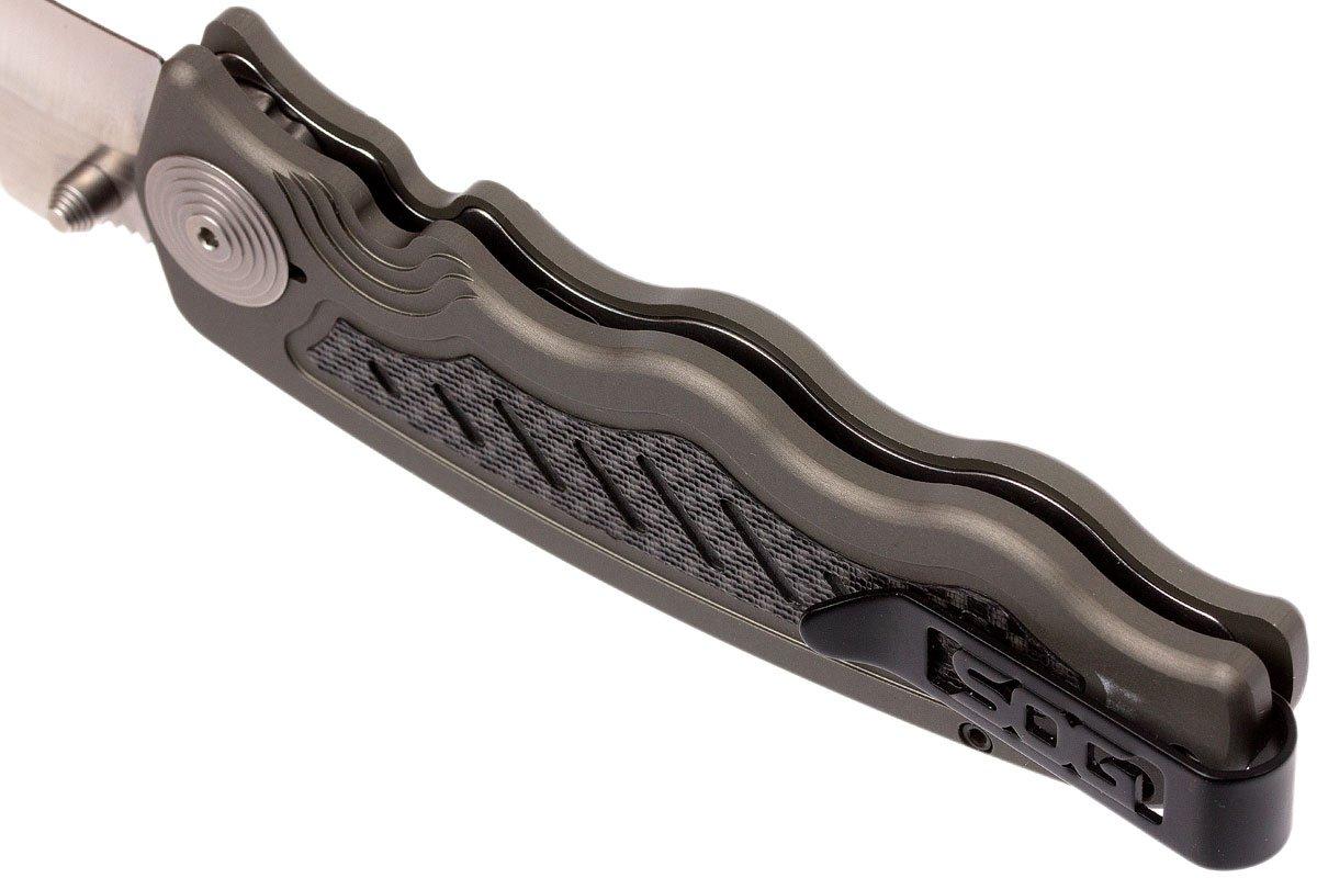 SOG Zoom S30V Carbon Fiber ZM1018BX pocket knife Advantageously