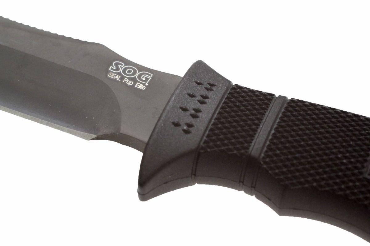 SOG Seal Pup Elite plain edge black, Kydex | Advantageously shopping at ...