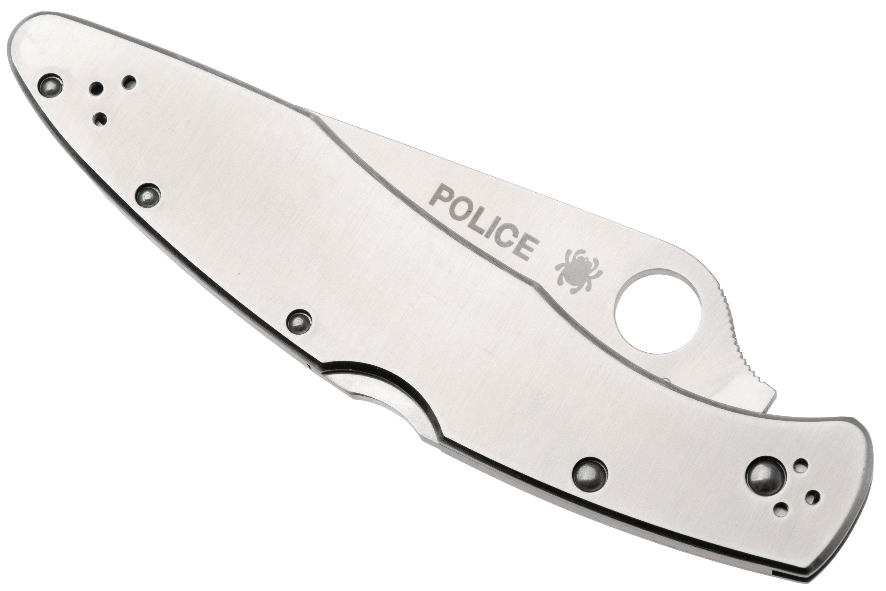 Spyderco Police C07S serrated pocket knife | Advantageously 