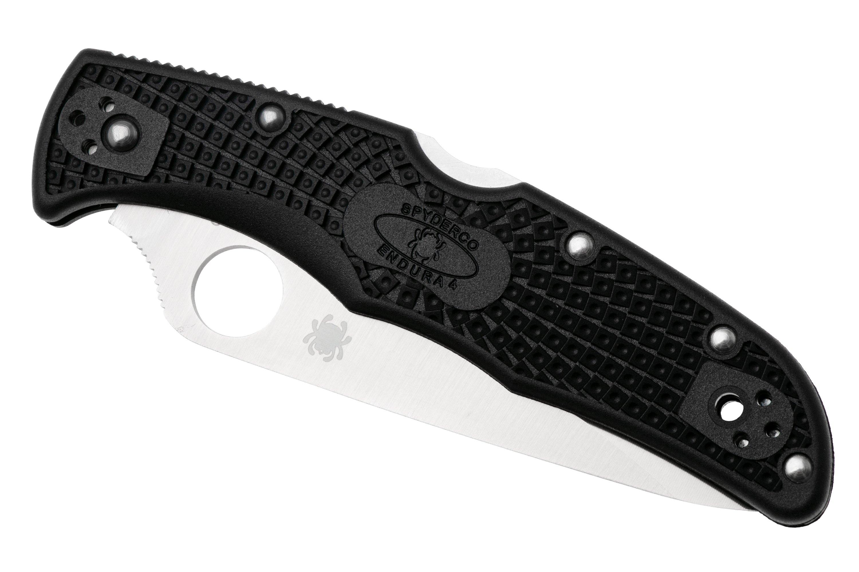 Spyderco C10PBK Endura 4, plain edge | Advantageously shopping at ...