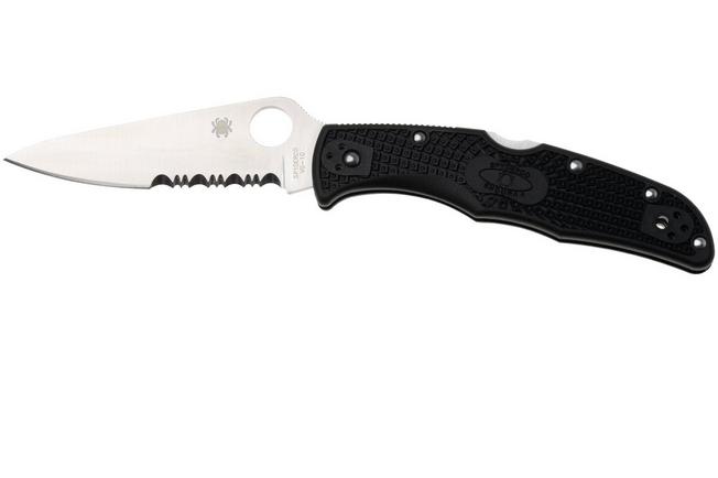 Image for Spyderco Endura 4 C10PSBK partly serrated pocket knife
