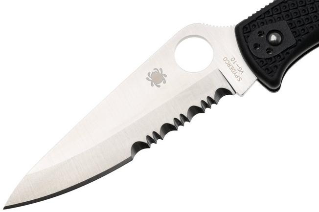 Image for Spyderco Endura 4 C10PSBK partly serrated pocket knife