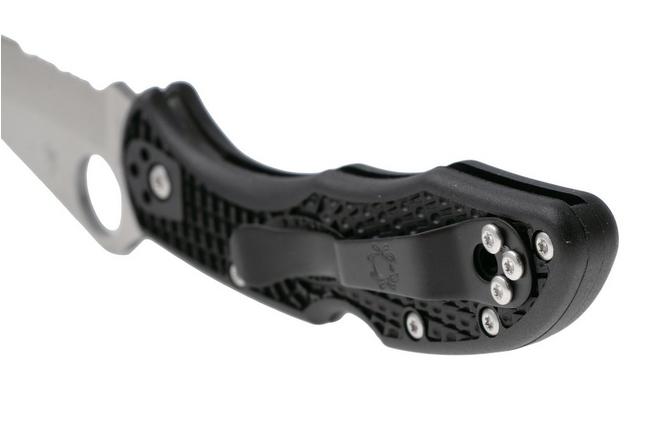 Image for Spyderco Delica 4 C11PSBK partly serrated pocket knife