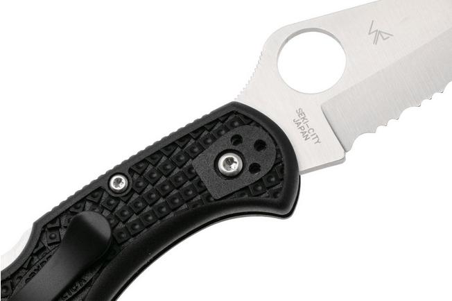 Image for Spyderco Delica 4 C11PSBK partly serrated pocket knife