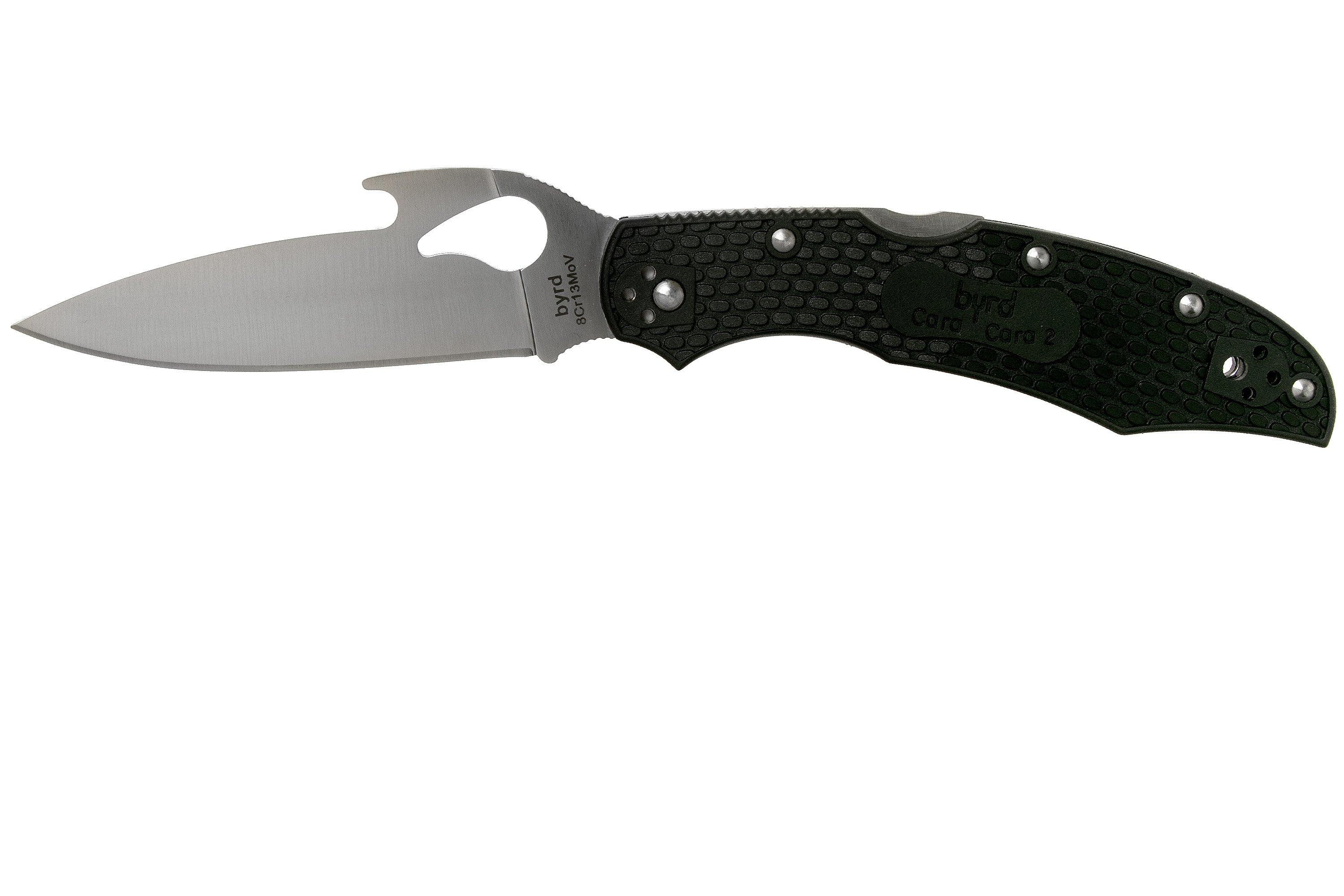 Spyderco Byrd Cara Cara 2 Emerson Wave BY03PBK2W Black FRN, navalha ...