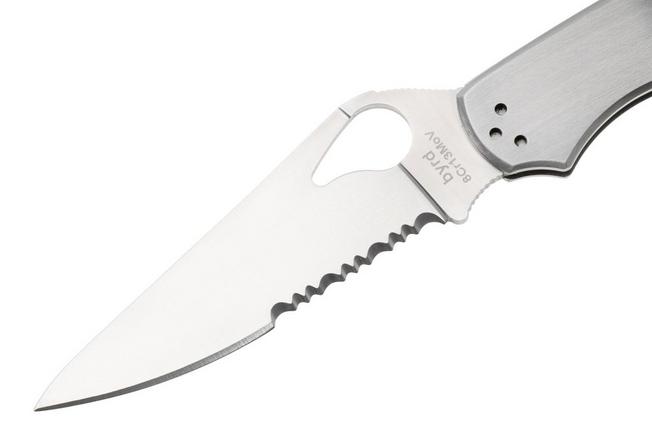 Image for Spyderco Byrd Cara Cara 2 BY03PS partly serrated pocket knife