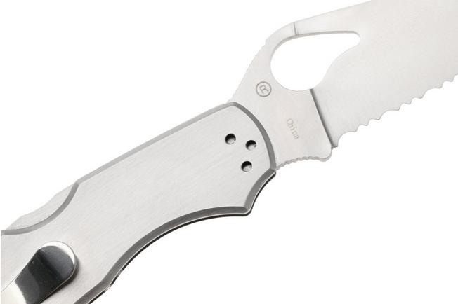 Image for Spyderco Byrd Cara Cara 2 BY03PS partly serrated pocket knife