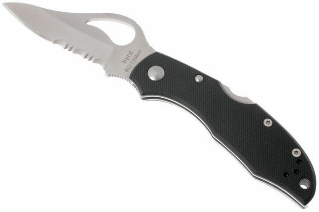 Afbeelding voor Spyderco Byrd Meadowlark G-10 half gekarteld
