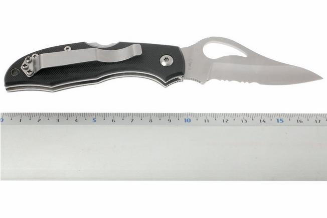 Afbeelding voor Spyderco Byrd Meadowlark G-10 half gekarteld