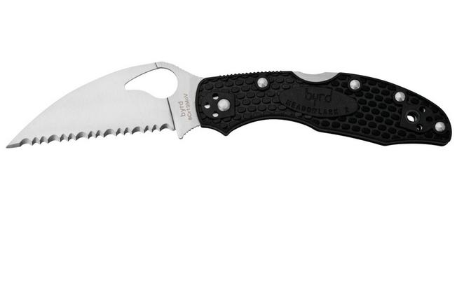 Spyderco Byrd Meadowlark 2 Wharncliffe BY04SBKWC2 serrated pocket