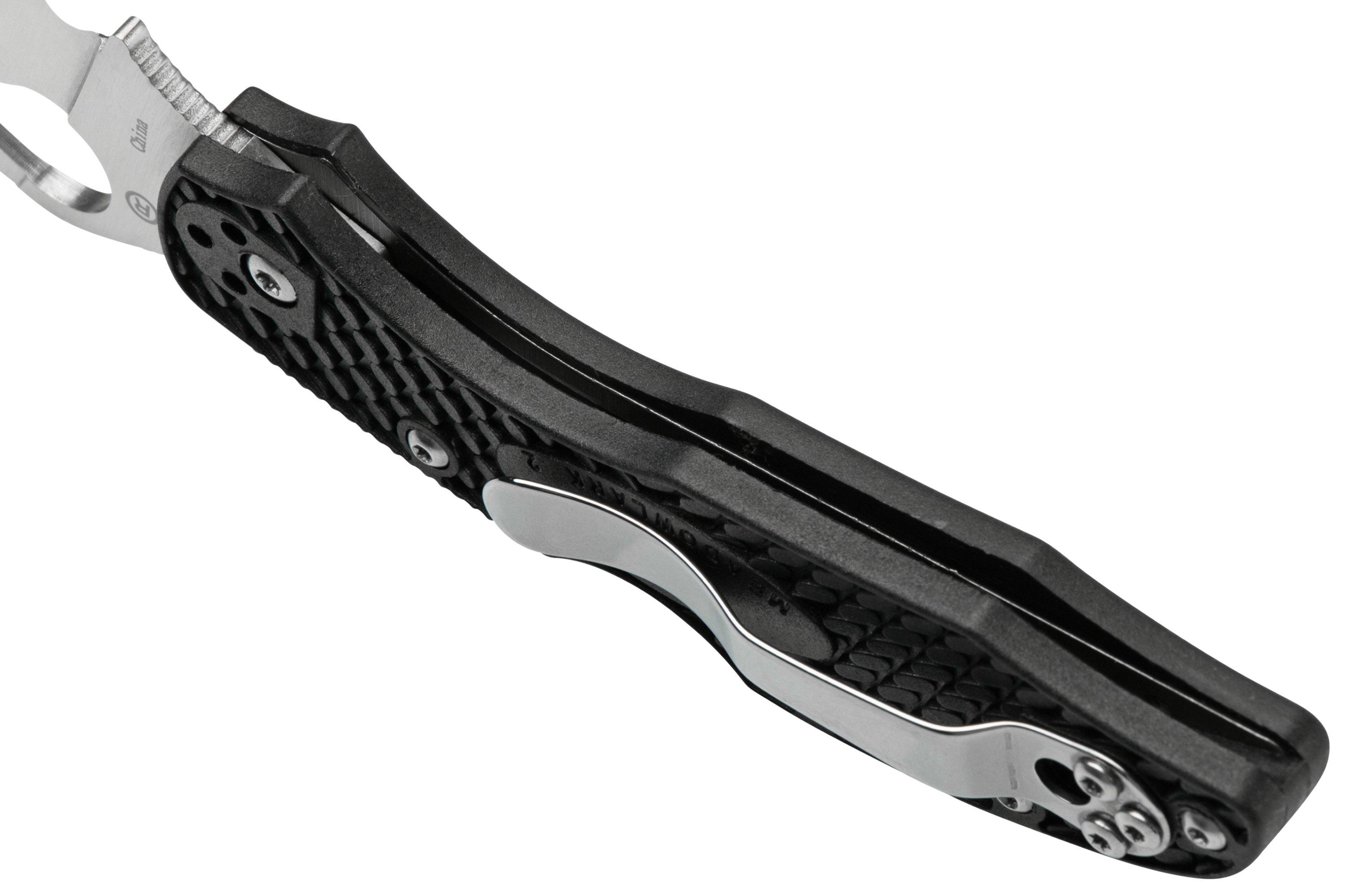 Spyderco Byrd Meadowlark 2 Wharncliffe BY04SBKWC2 serrated pocket knife ...