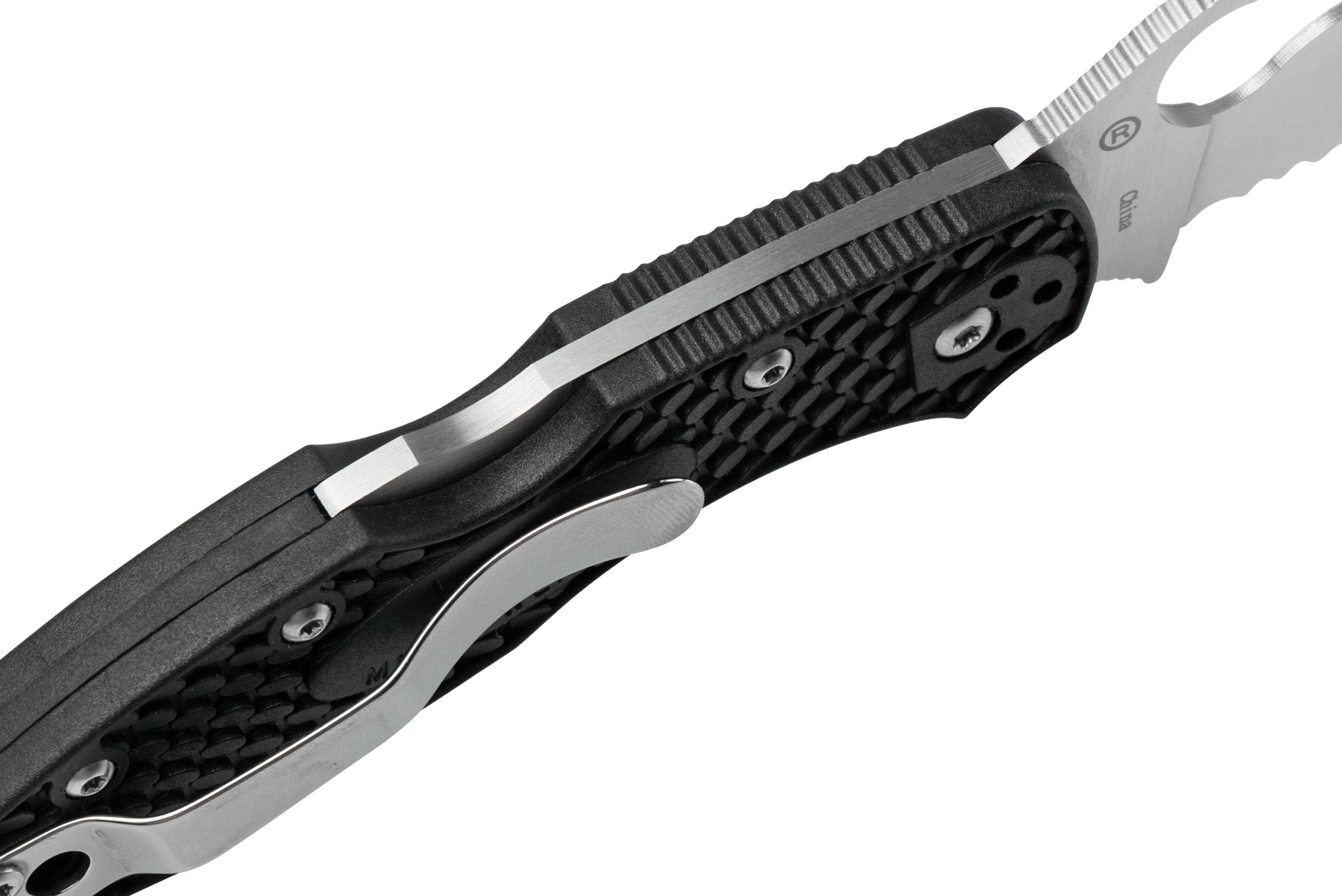 Spyderco Byrd Meadowlark 2 Wharncliffe BY04SBKWC2 serrated pocket knife