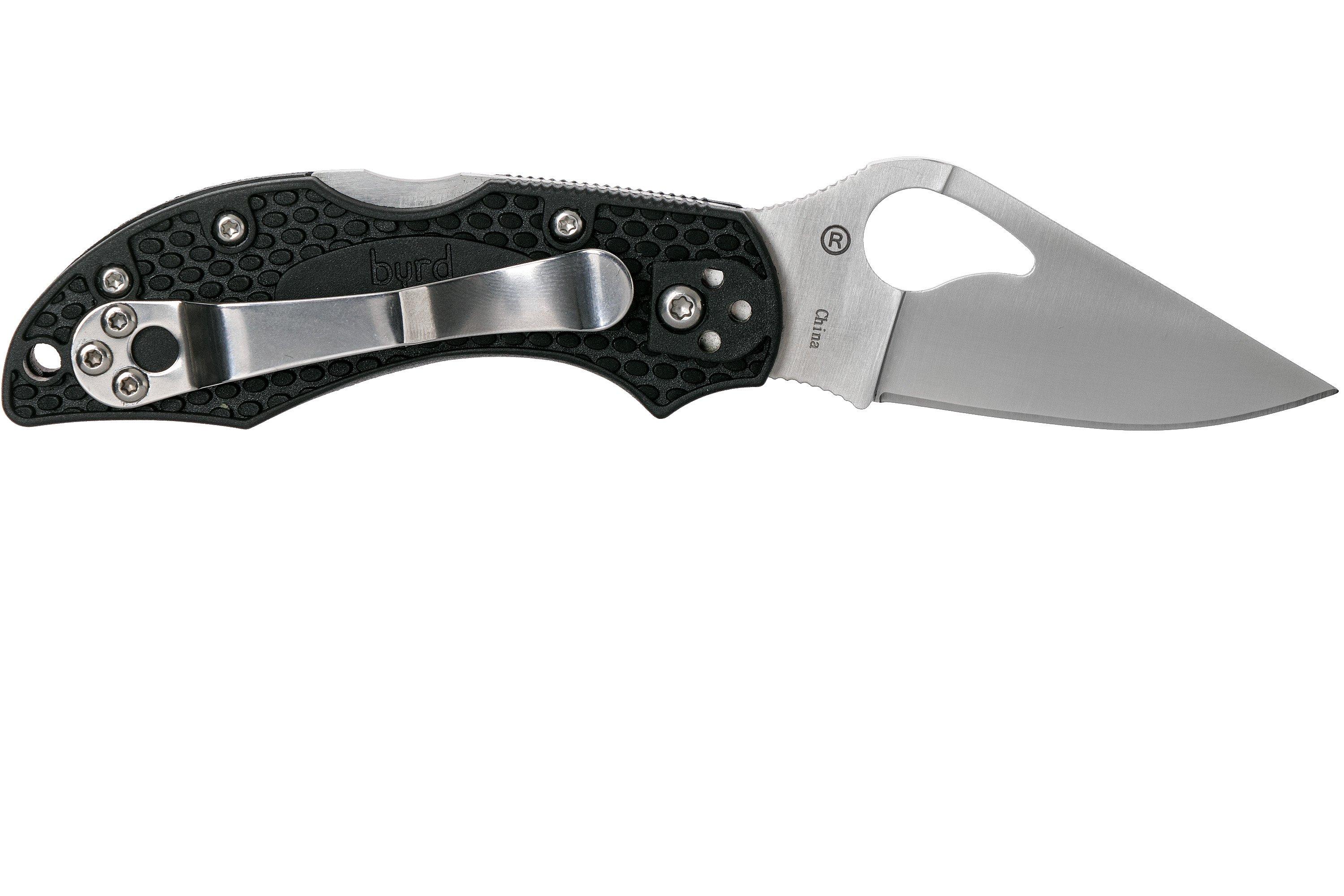 Spyderco Byrd Robin 2 Zwart BY10PBK2 pocket knife | Advantageously ...