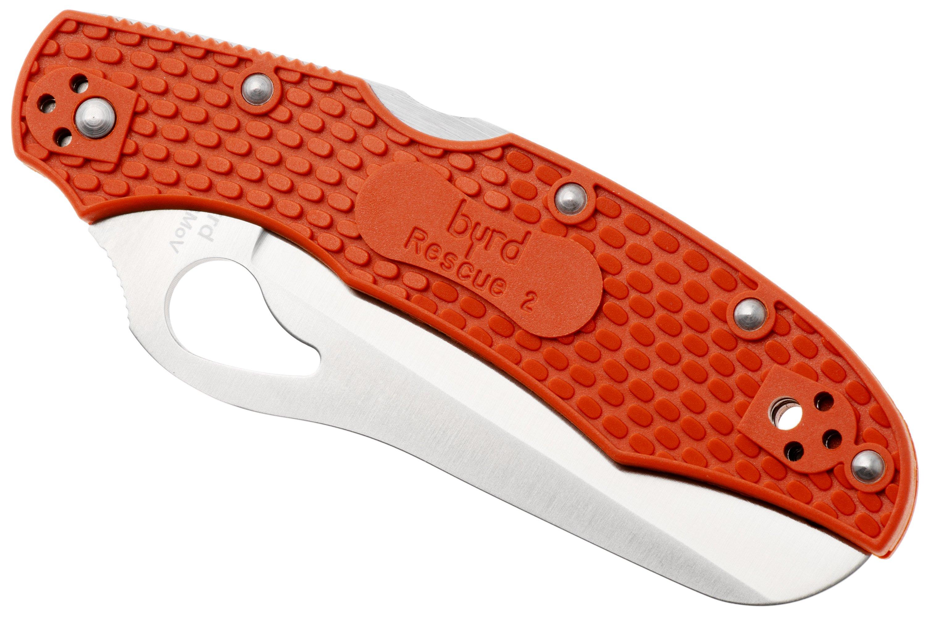 Spyderco Byrd Rescue 2 BY17SOR2 rescue knife | Advantageously