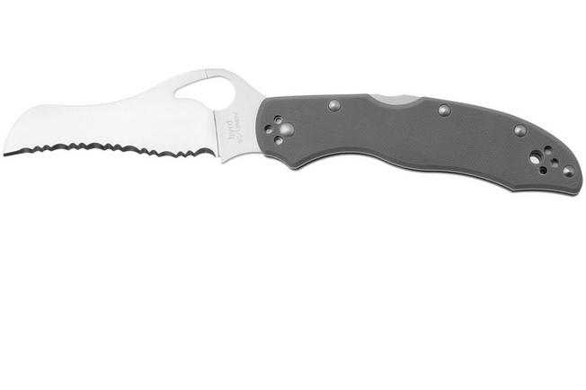 Bild für Spyderco Byrd Gooney BY24GSGY Gray G10, Taschenmesser mit Wellenschliff