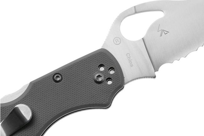 Bild für Spyderco Byrd Gooney BY24GSGY Gray G10, Taschenmesser mit Wellenschliff