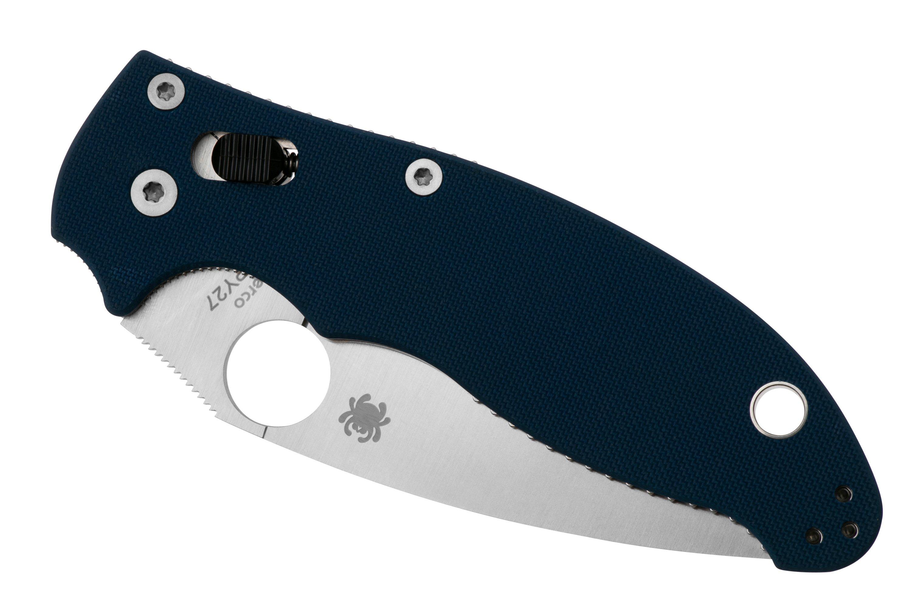 Spyderco Manix 2 CPM SPY27 C101GPCBL2 Blue G10 zakmes | Voordelig kopen ...