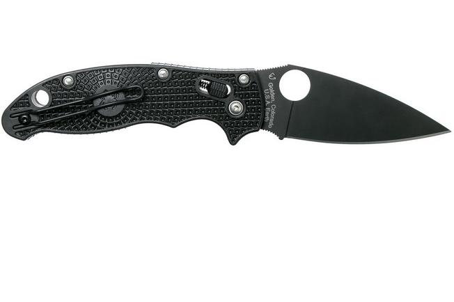 NAVAJA SPYDERCO MANIX 2 NEGRA HOJA NEGRA