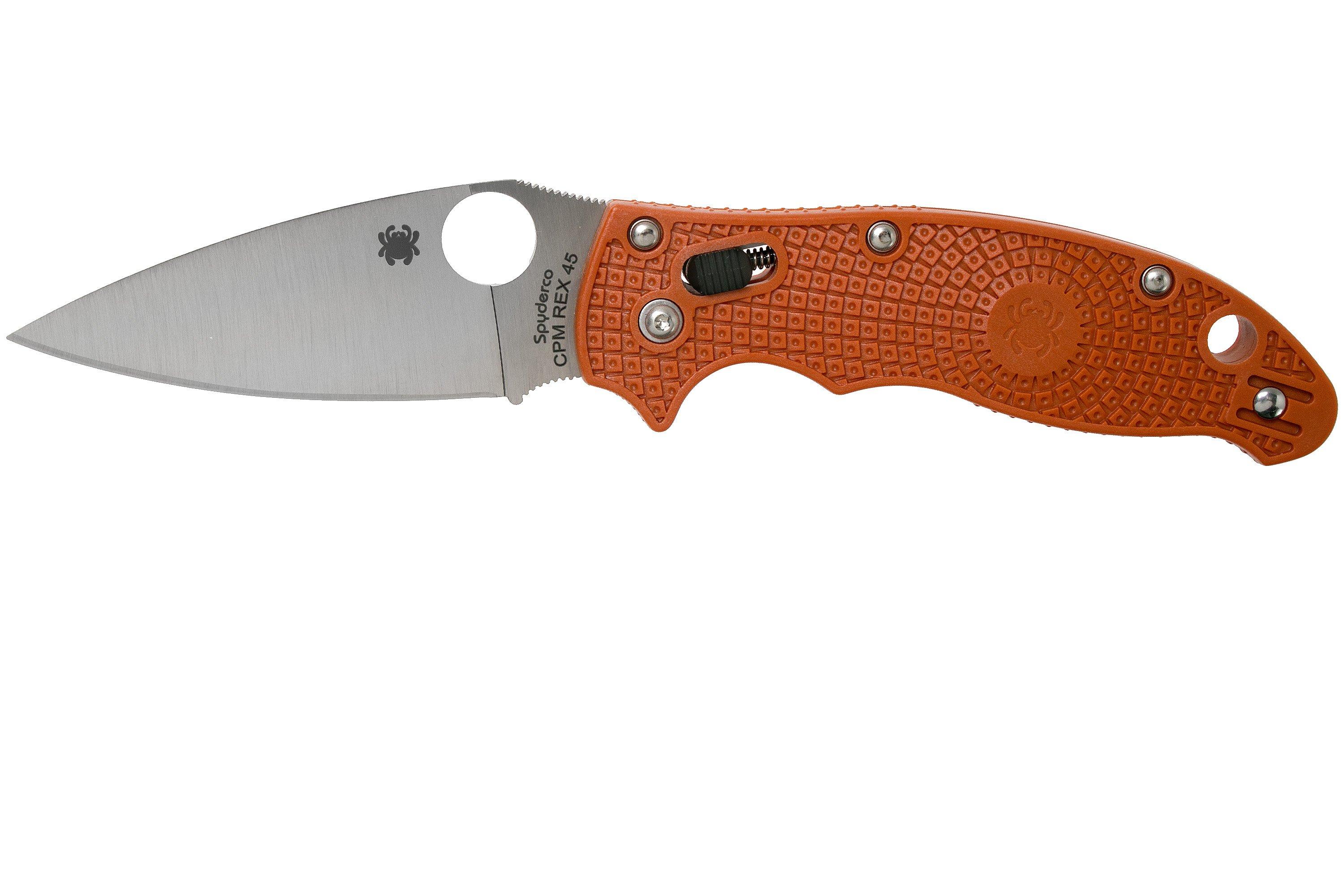 Spyderco Manix 2 Lightweight REX45 Burnt Orange C101PBORE2 Sprint Run