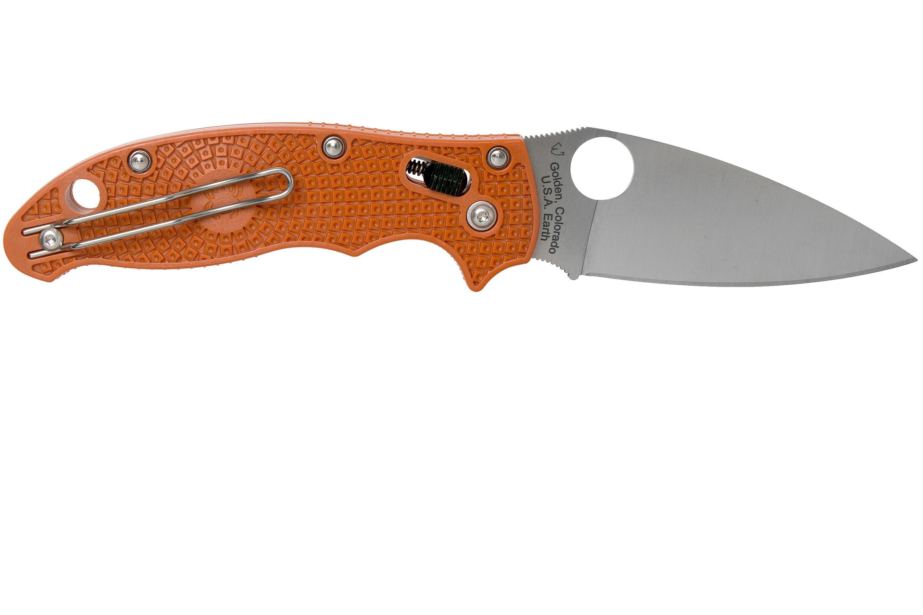 Spyderco Manix 2 Lightweight REX45 Burnt Orange C101PBORE2 Sprint