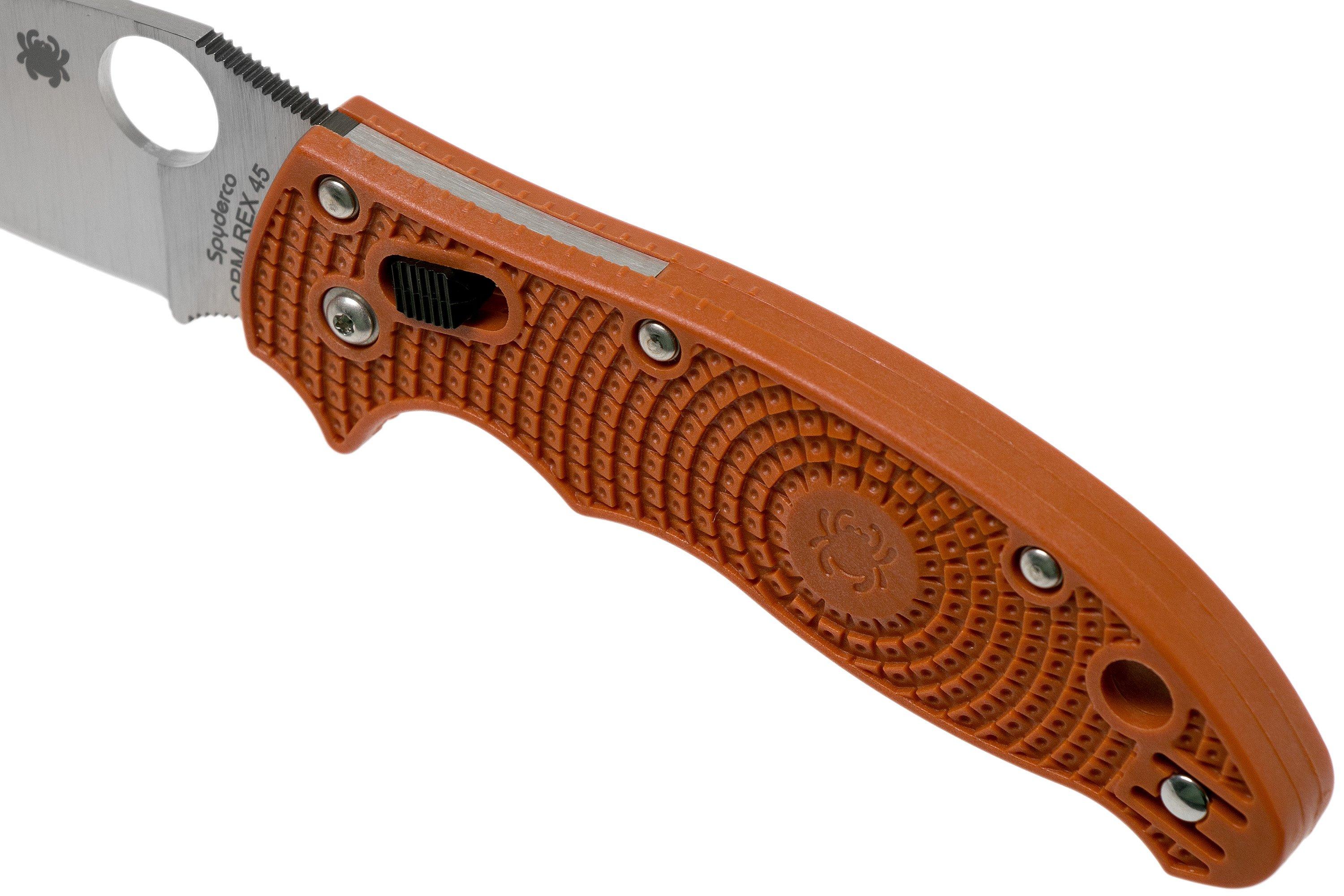 Spyderco Manix 2 Lightweight REX45 Burnt Orange C101PBORE2 Sprint Run