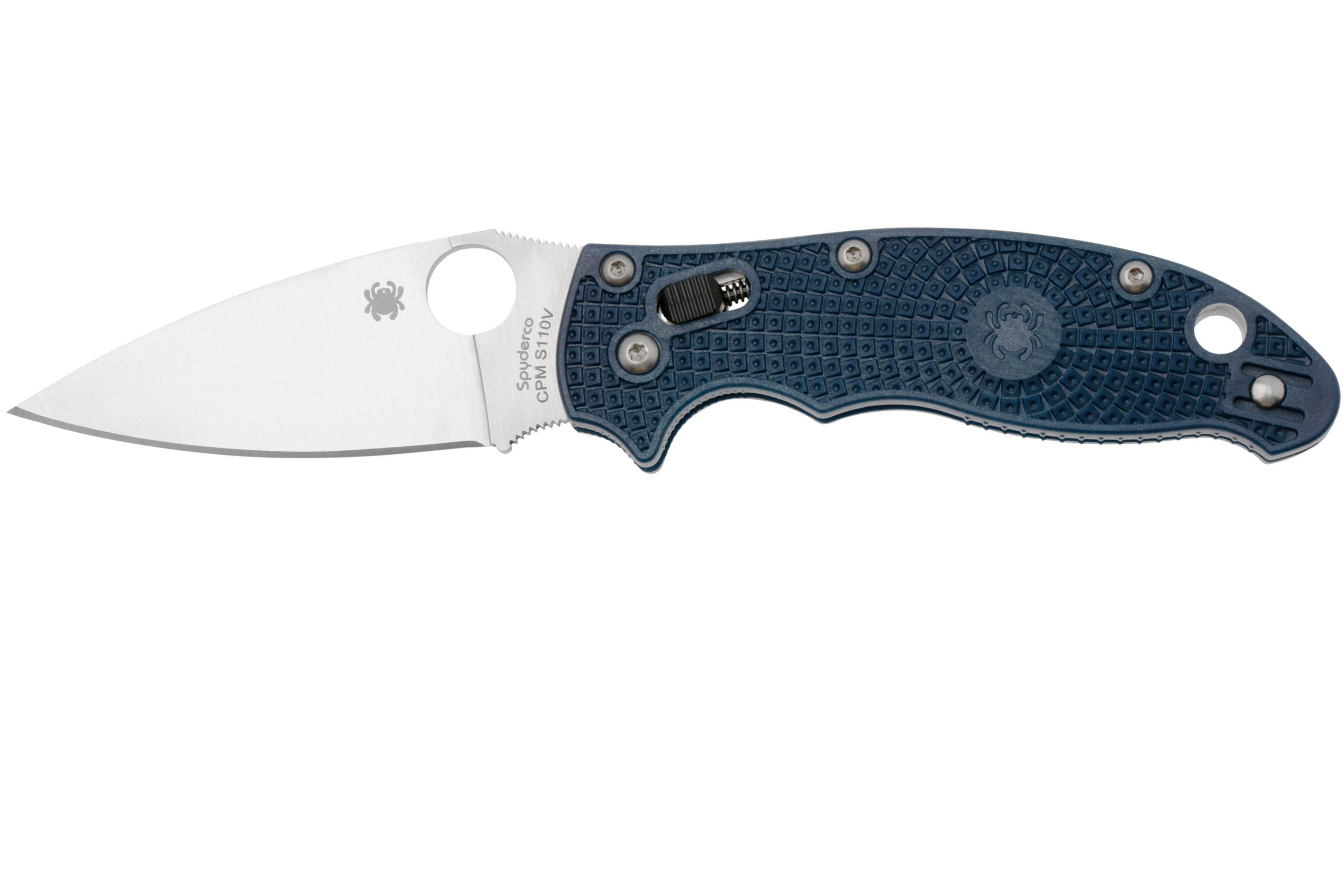 Spyderco Manix 2 lightweight S110V Dark Blue C101PDBL2 pocket