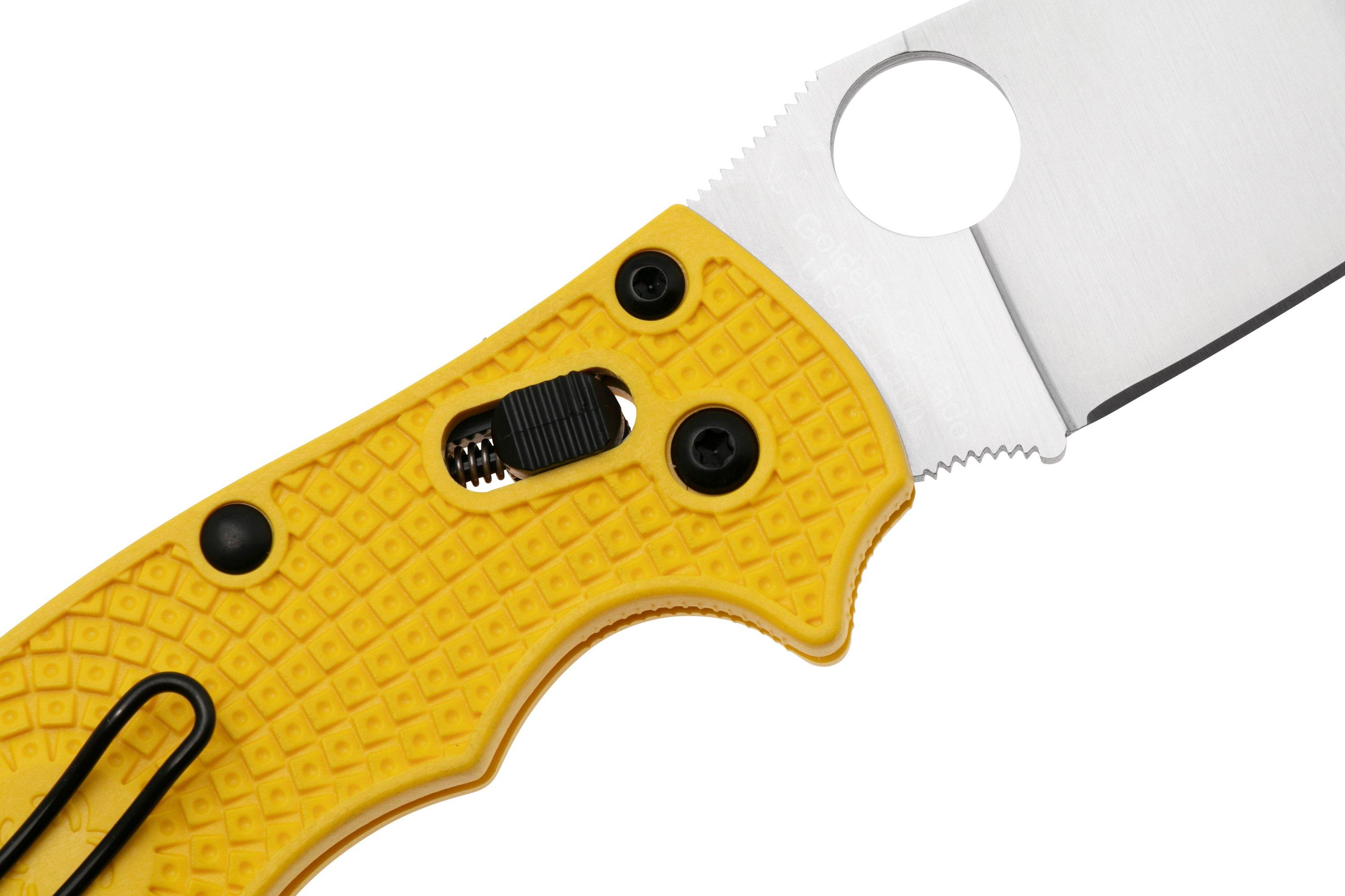 Spyderco Manix 2 Salt MagnaCut C101PYL2 Yellow FRN, pocket knife ...