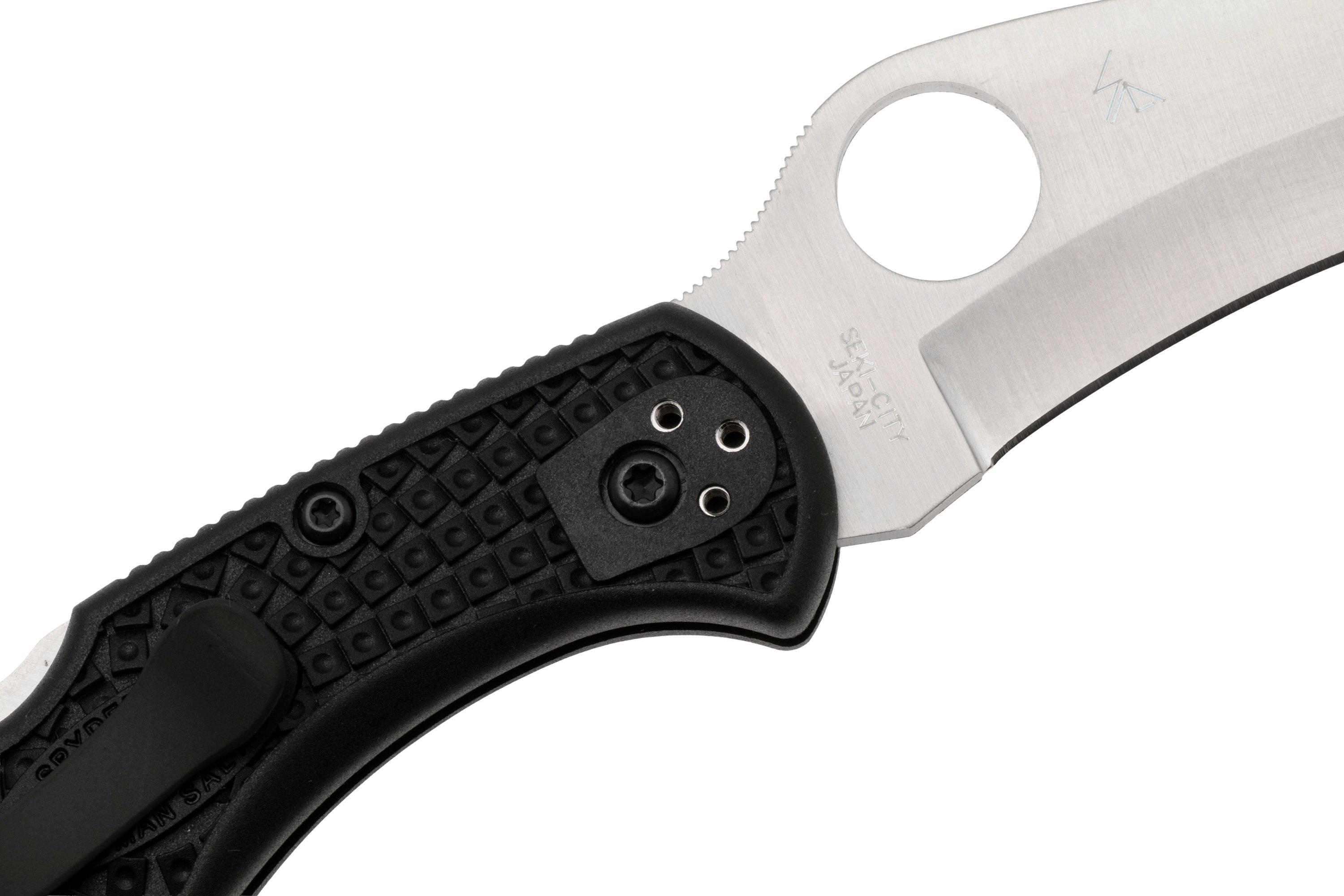 Spyderco Tasman Salt 2 C106PBK2 Plain Edge pocket knife, black ...
