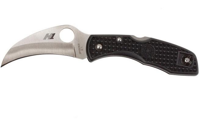 Image for Spyderco Tasman Salt H1 black, plain edge C106PBK pocket knife