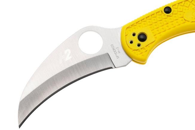 Image for Spyderco Tasman Salt 2 C106PYL2 Plain Edge pocket knife, yellow