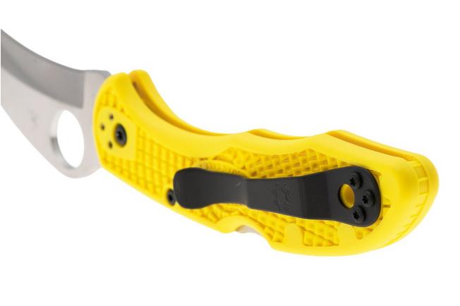 Image for Spyderco Tasman Salt 2 C106PYL2 Plain Edge pocket knife, yellow
