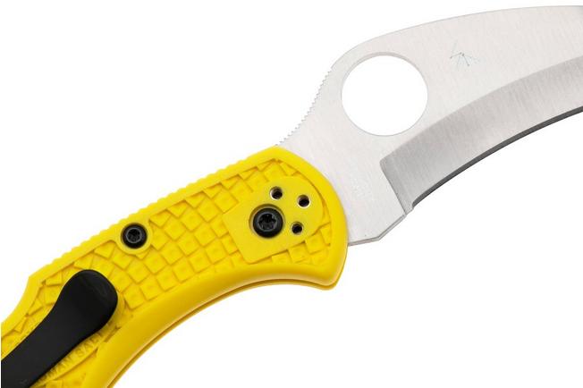 Image for Spyderco Tasman Salt 2 C106PYL2 Plain Edge pocket knife, yellow