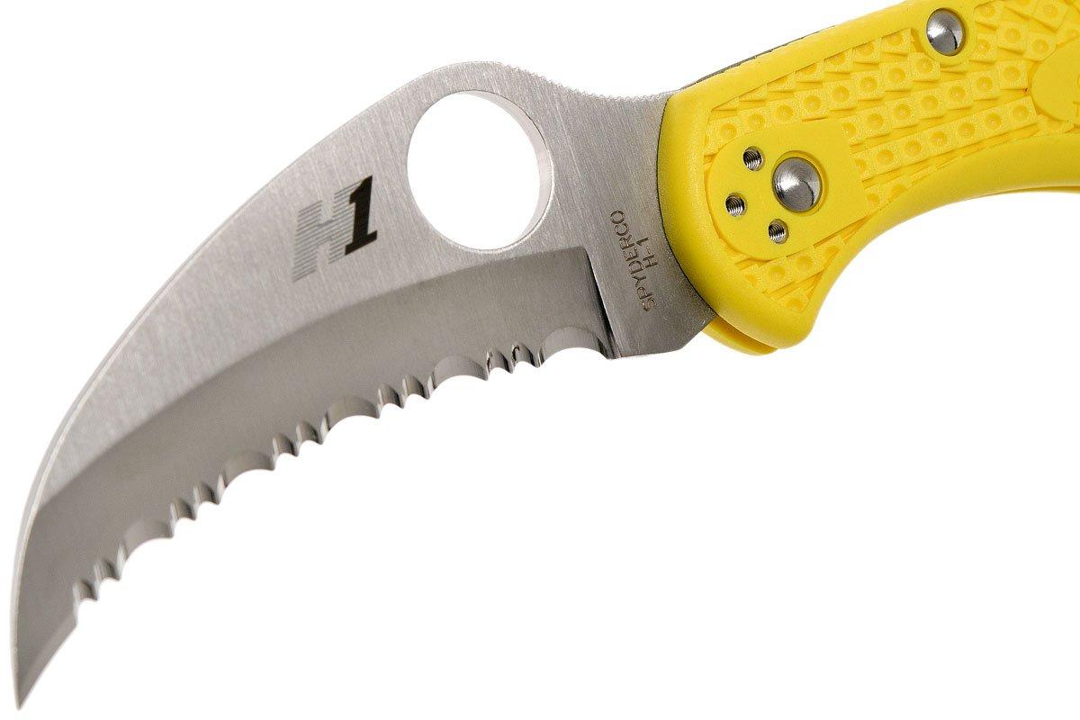 Spyderco Tasman Salt 2 C106SYL2 pocket knife, yellow | Advantageously ...