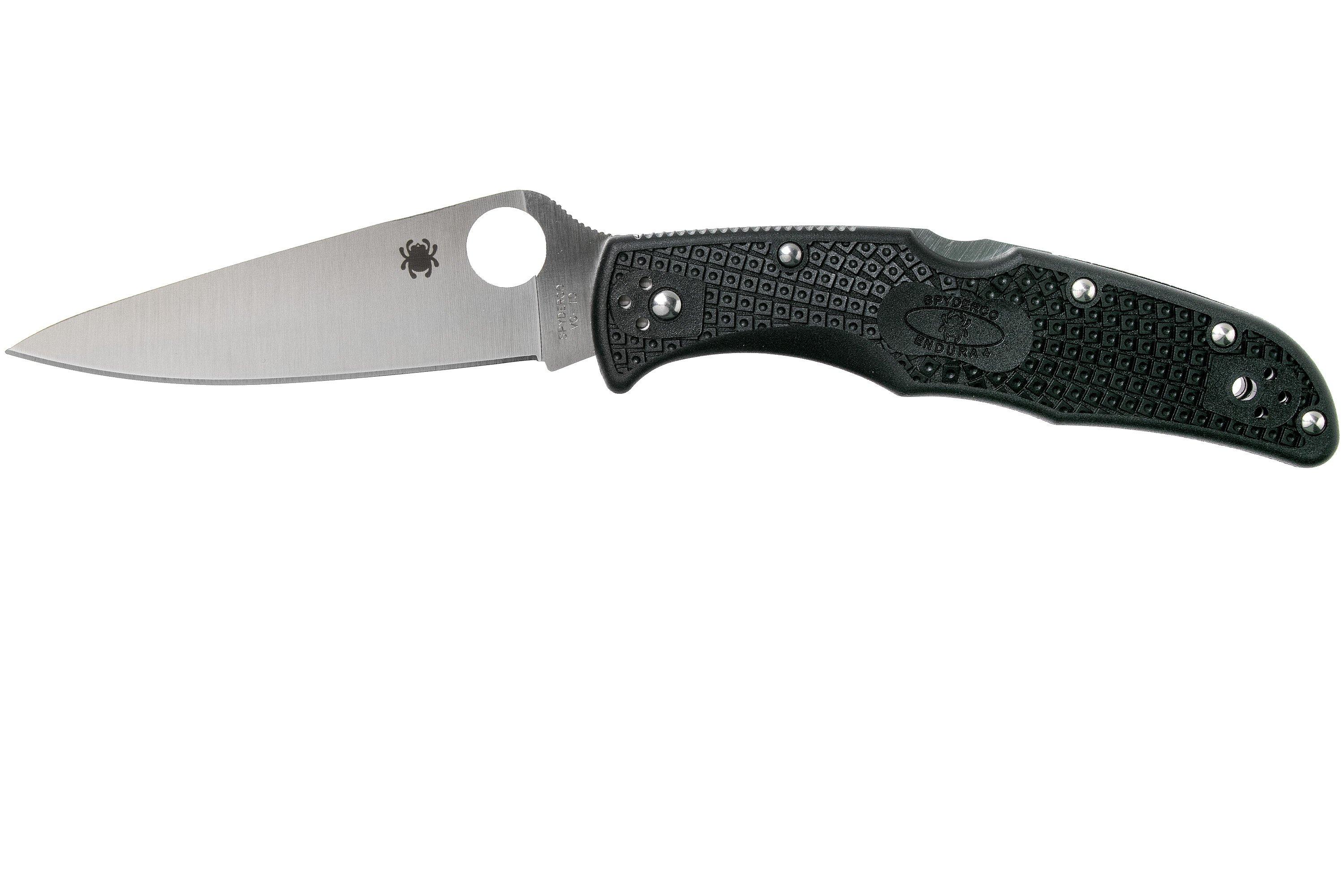 Spyderco Endura 4 black C10FPBK pocket knife | Advantageously shopping ...