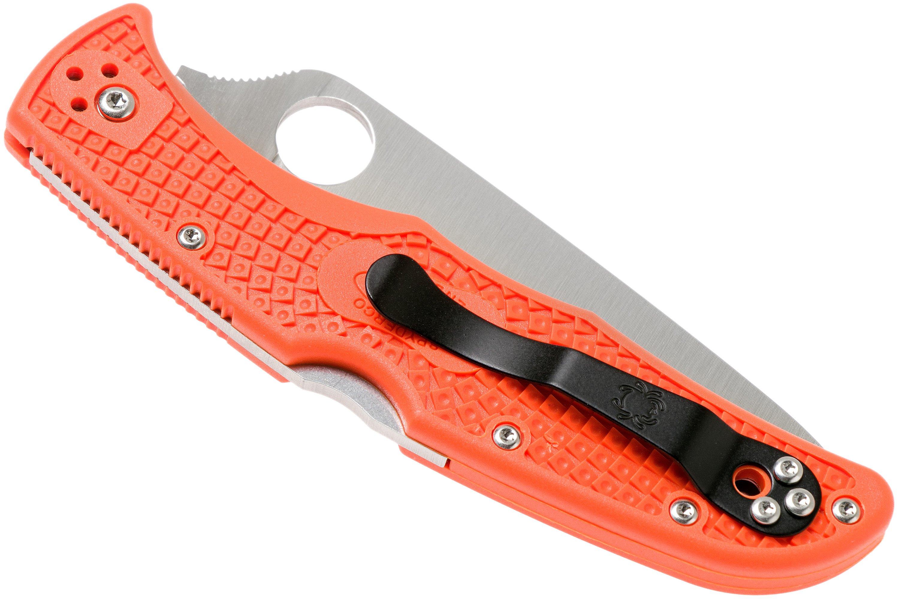 Spyderco Endura 4 Orange C10fpor Pocket Knife 