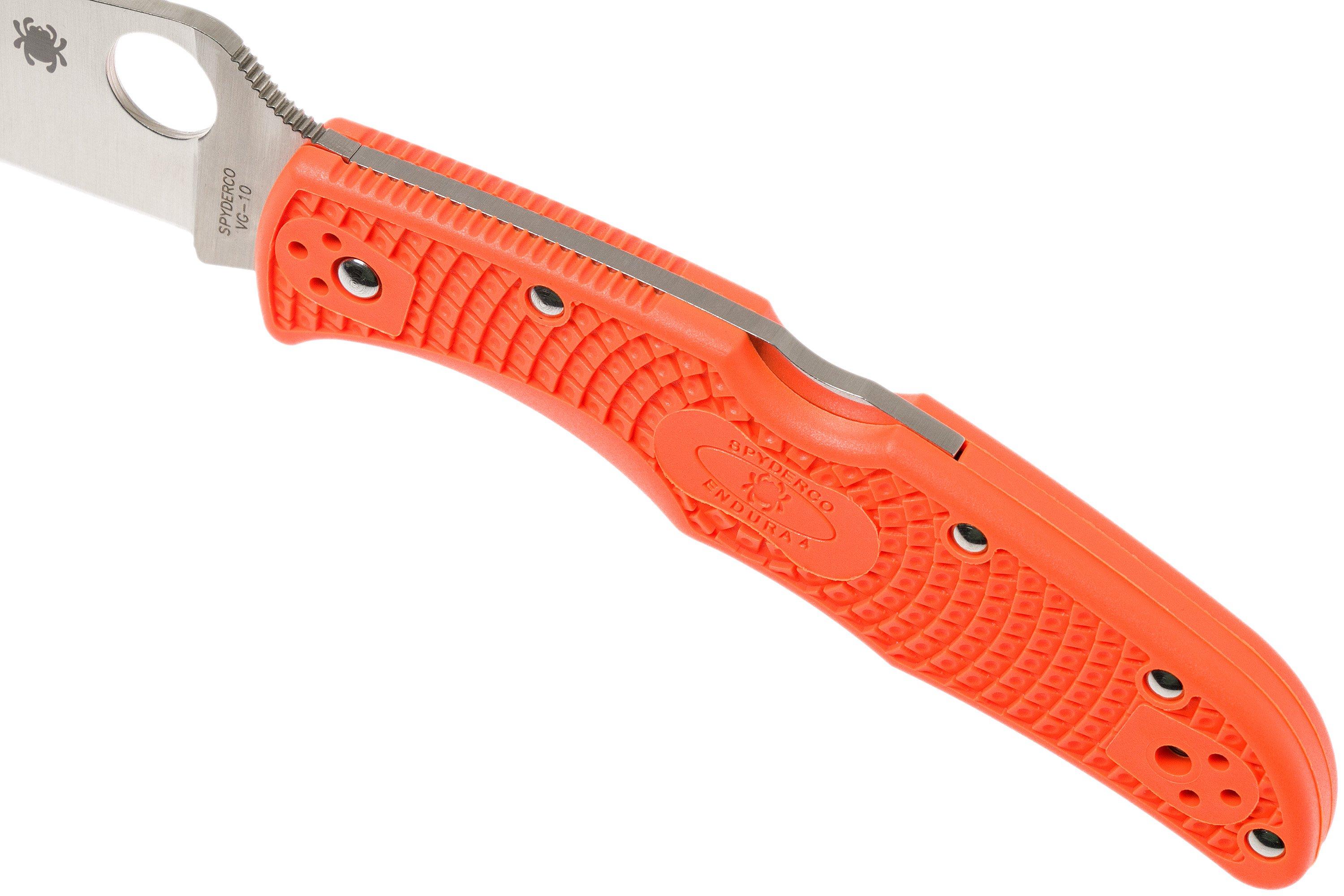 Spyderco Endura 4 Orange C10FPOR navalha | Compras vantajosas em ...