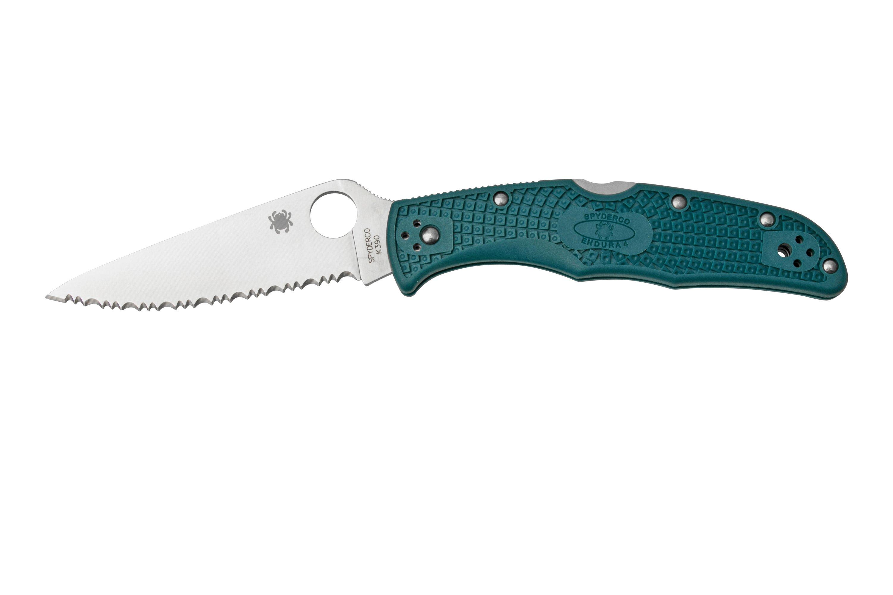 Spyderco Endura 4 K390 C10FSK390 serrated pocket knife Advantageously