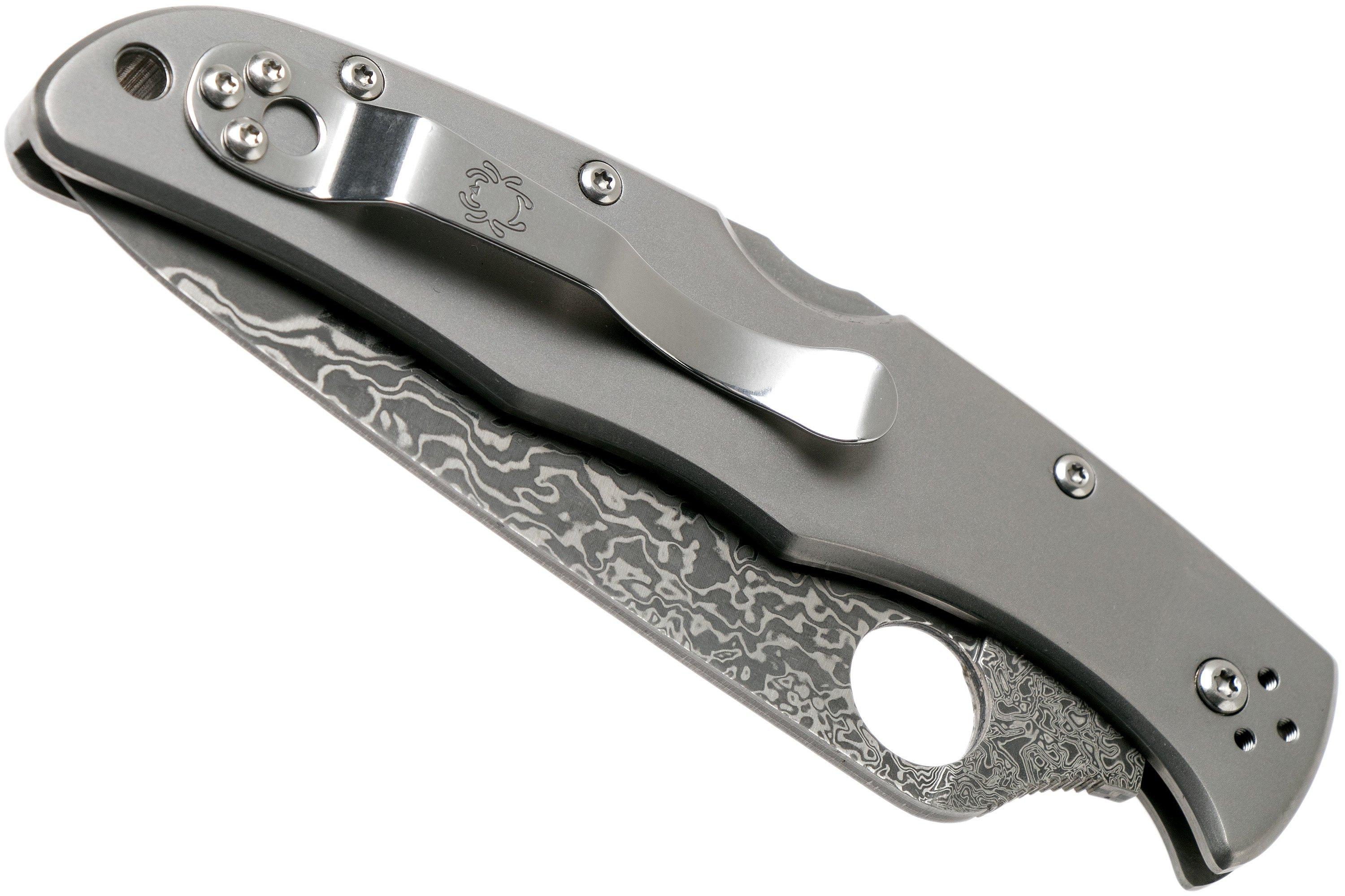 Spyderco C10TIPD Endura 4 Titanium Damascus pocket knife ...