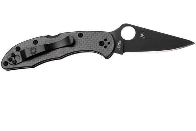 Bild für Spyderco Delica 4 Black TiCN CPM CruWear C11CFPBK Carbon Fiber, Sprint Run Taschenmesser