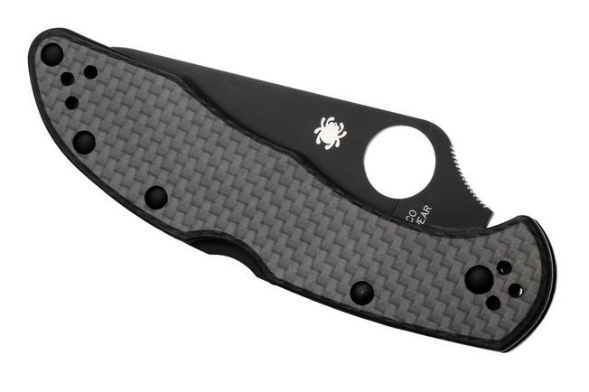 Bild für Spyderco Delica 4 Black TiCN CPM CruWear C11CFPBK Carbon Fiber, Sprint Run Taschenmesser