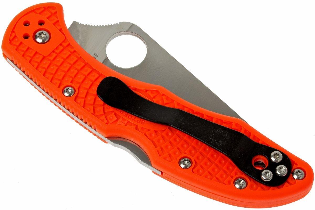 Spyderco Delica 4 Orange, C11FPOR | Advantageously shopping at ...